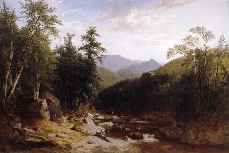 Asher Brown Durand Mountain Stream Sweden oil painting art